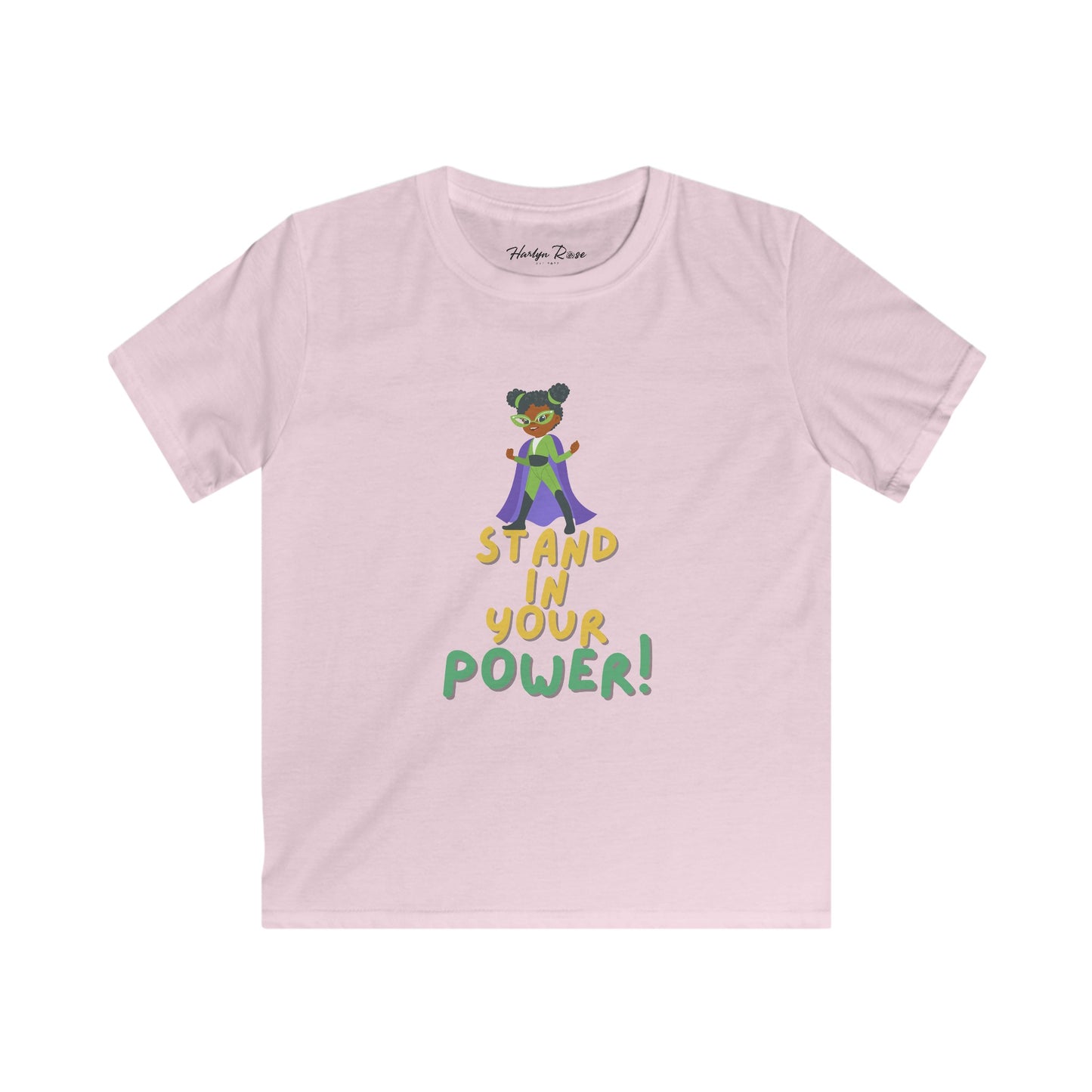 Stand In Your Power Kids Softstyle Tee