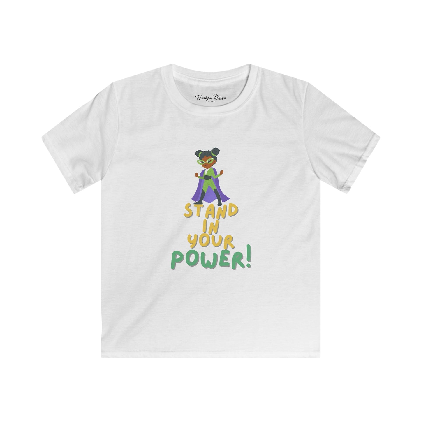 Stand In Your Power Kids Softstyle Tee