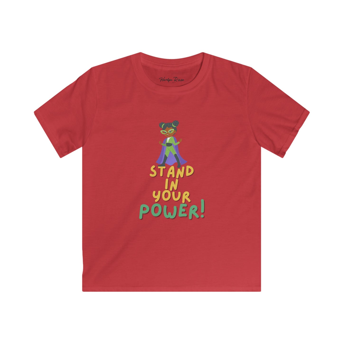 Stand In Your Power Kids Softstyle Tee
