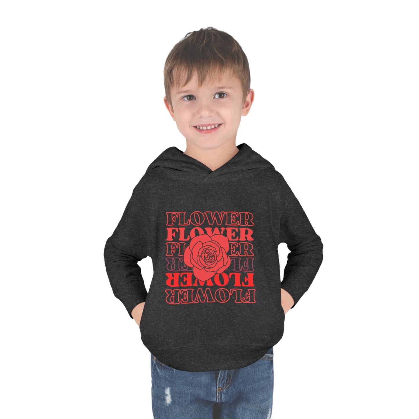 Flower Toddler Pullover Fleece Hoodie