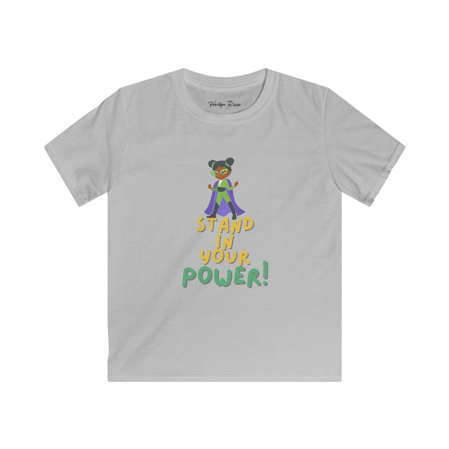 Stand In Your Power Kids Softstyle Tee