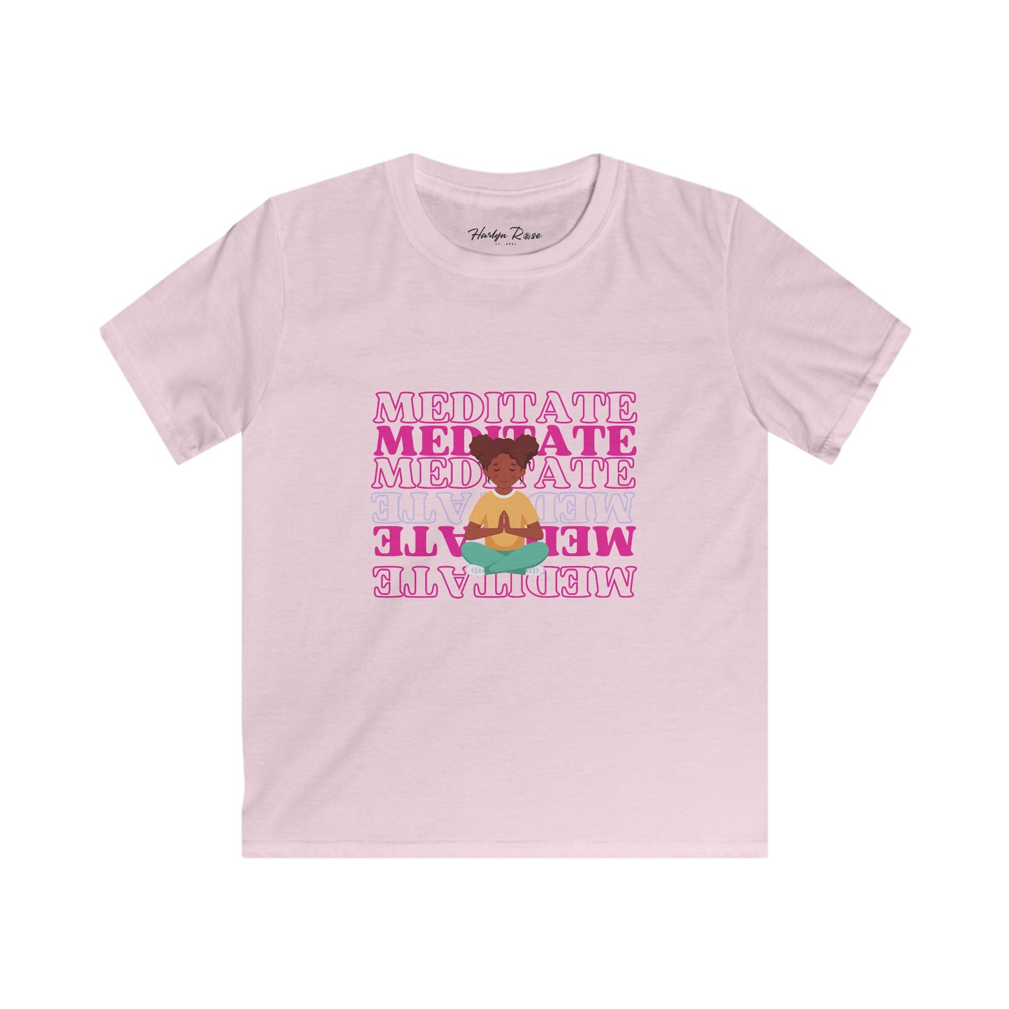 Mindful Moments Kids Soft Tee - Meditate