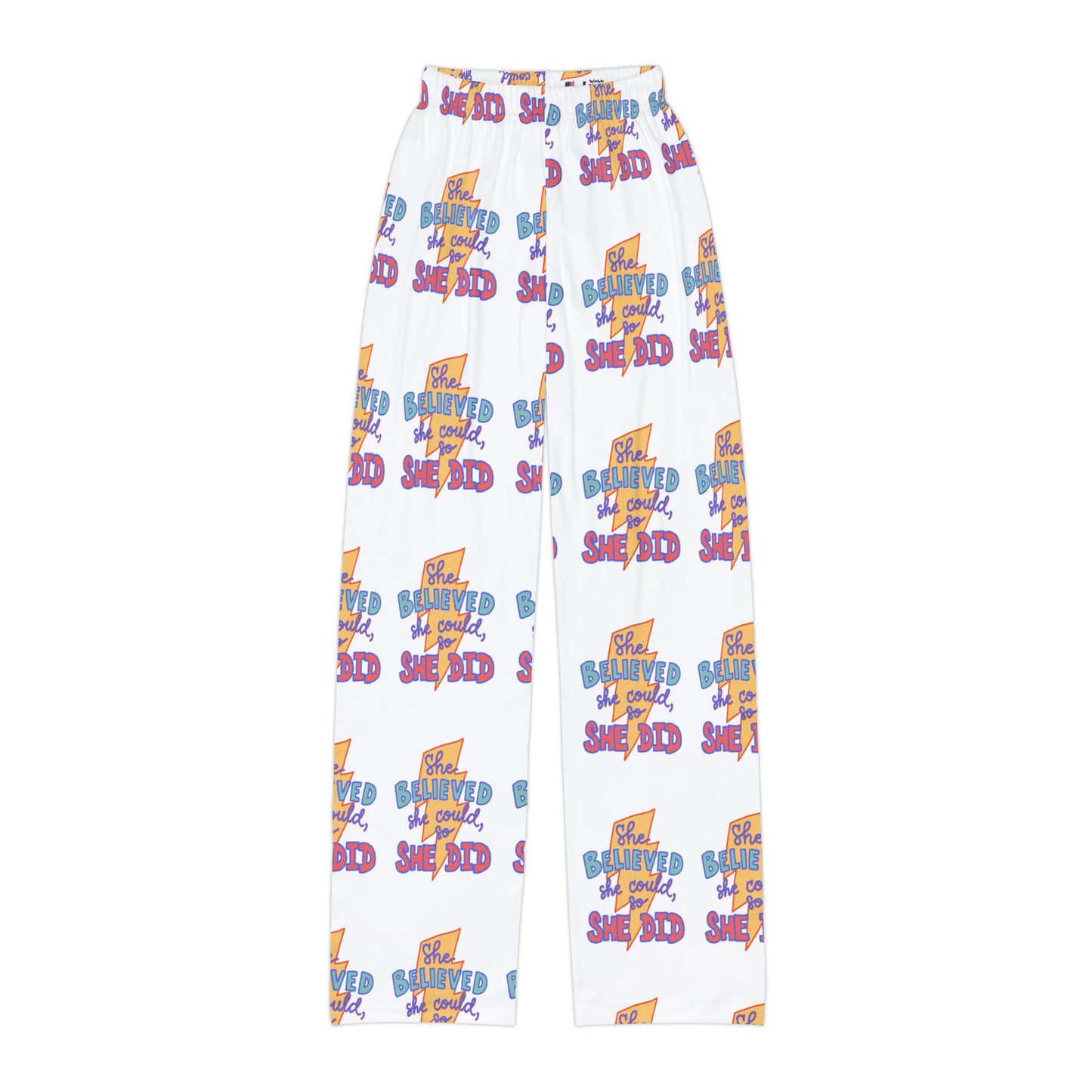 She Believed She Could So She Did Kids Pajama Pants