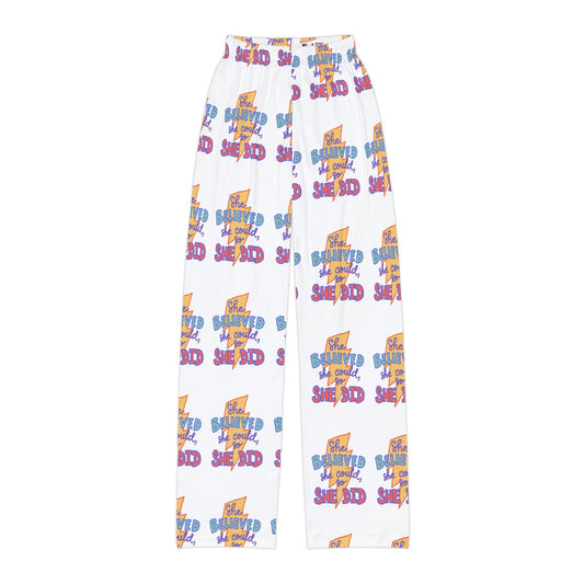 She Believed She Could So She Did Kids Pajama Pants