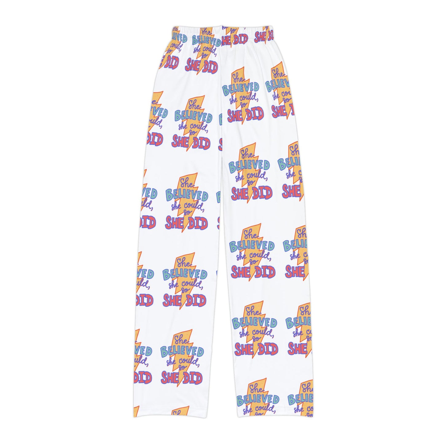 She Believed She Could So She Did Kids Pajama Pants