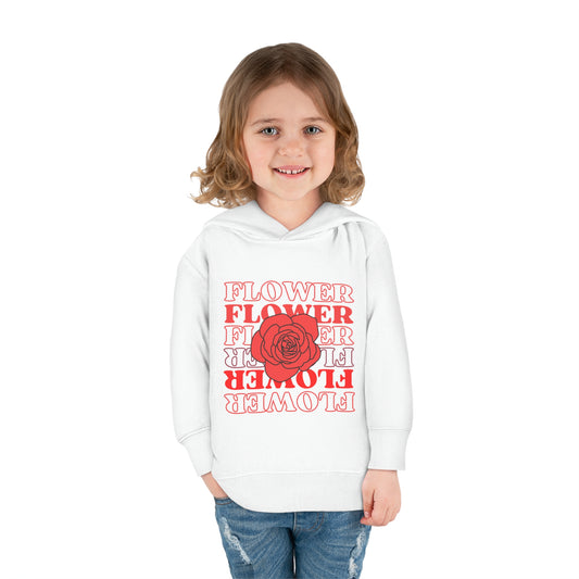 Flower Toddler Pullover Fleece Hoodie