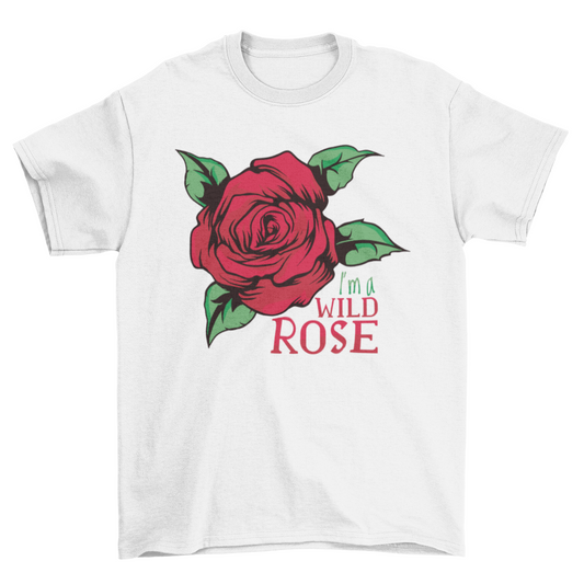 New! Captivating Wild Rose T-shirt